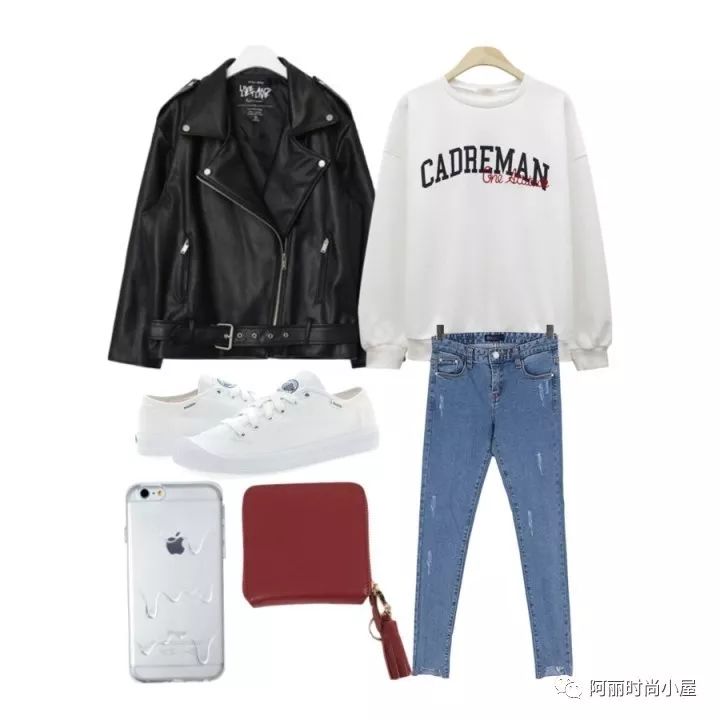 韩版宽松皮夹克搭配什么裤子,韩版帅气皮夹克怎么搭气质