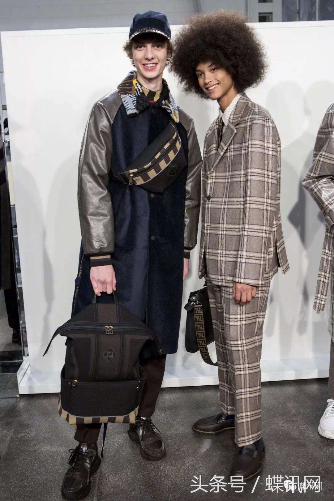 2020秋冬男装周fendi的时髦黄与黑,fendi2018秋冬男装