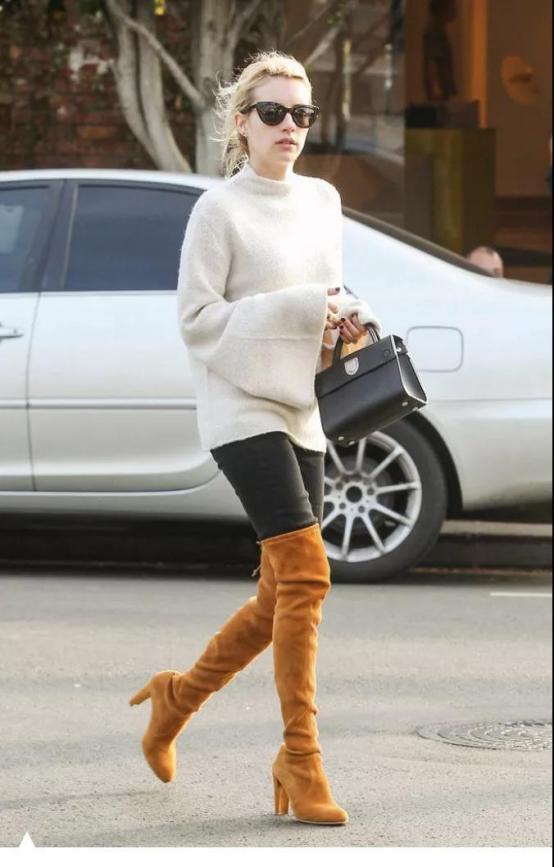 过膝靴才是最好的单品,过膝靴好看还是不过膝好看