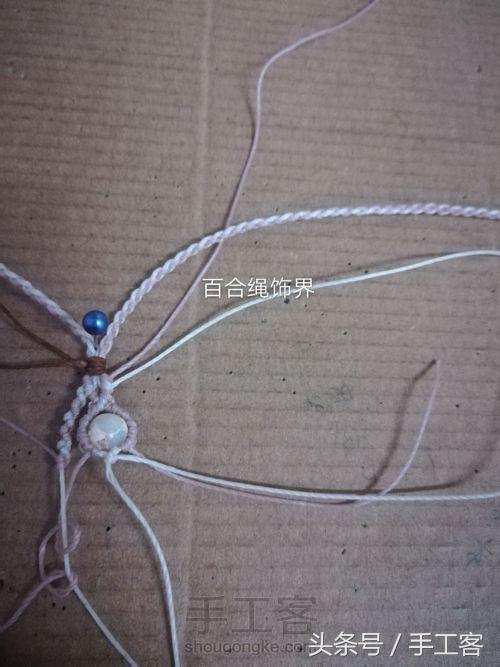 编绳项链背云的编法,宝宝平安扣编绳项链编法