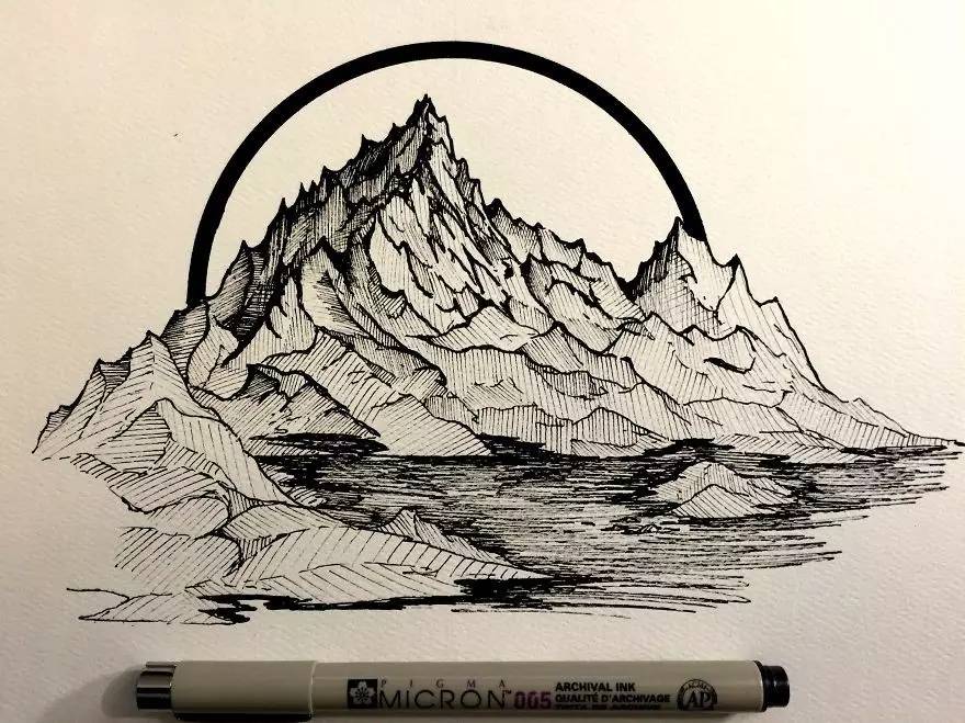 一支樱花针管笔就可以画出一幅惊世作品，厉害了我的哥