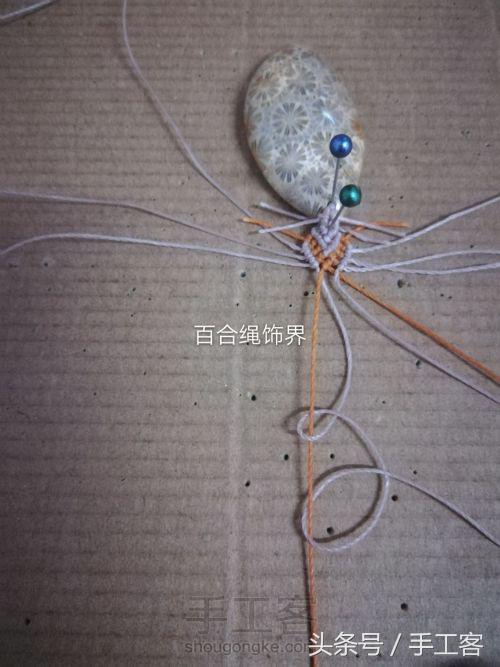 编绳项链背云的编法,宝宝平安扣编绳项链编法