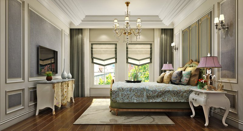 浙江欧式风格别墅装修案例,116平米廊桥水乡装修效果图