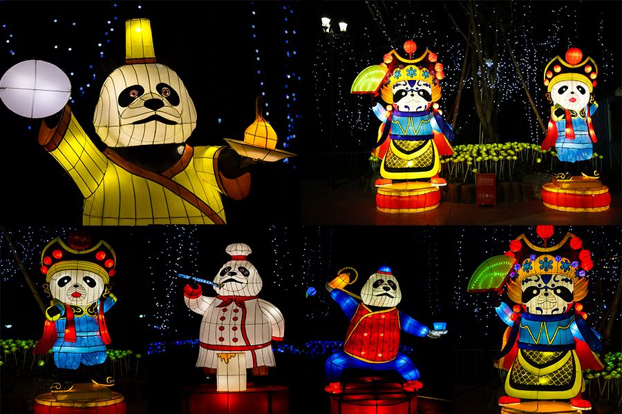 成都灯会七彩田野,灯会大型发光花灯