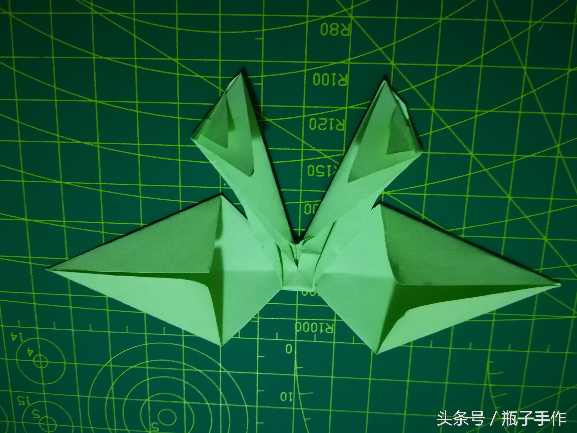 手工diy折纸ins蝴蝶结,手工折纸蝴蝶结详细慢教程