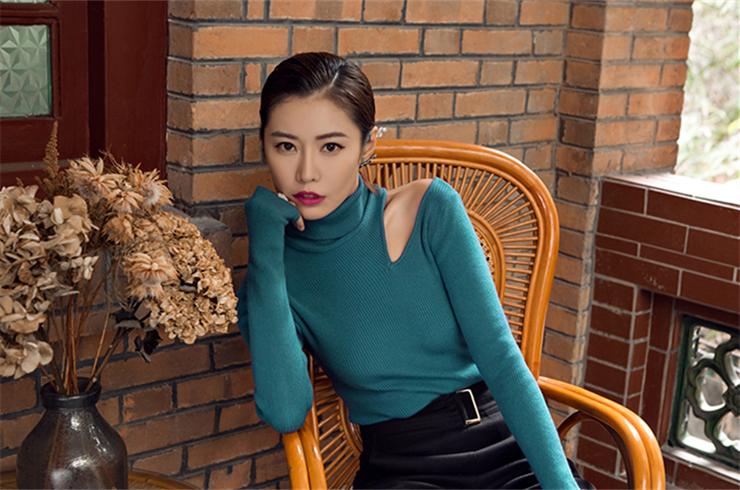 个性高级毛衣破洞,破洞设计感毛衣中长款