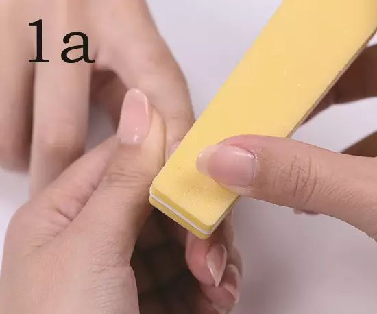 美甲教程初学涂甲油胶手法练习,做甲油胶美甲正确步骤图