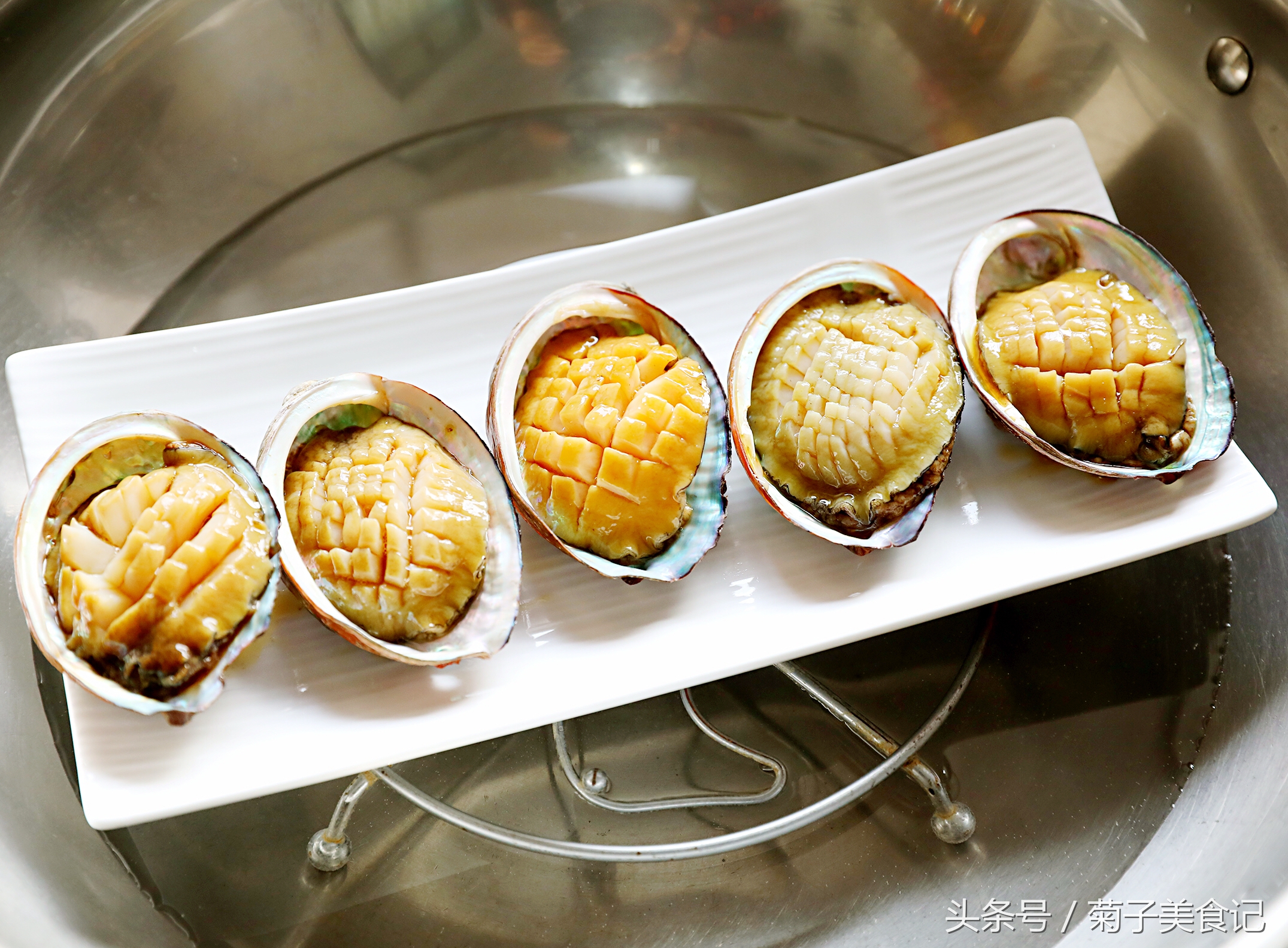 豉汁蒸鲍鱼酒店版,豉汁蒸鲍鱼的做法视频