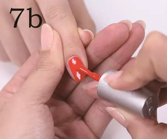 美甲教程初学涂甲油胶手法练习,做甲油胶美甲正确步骤图