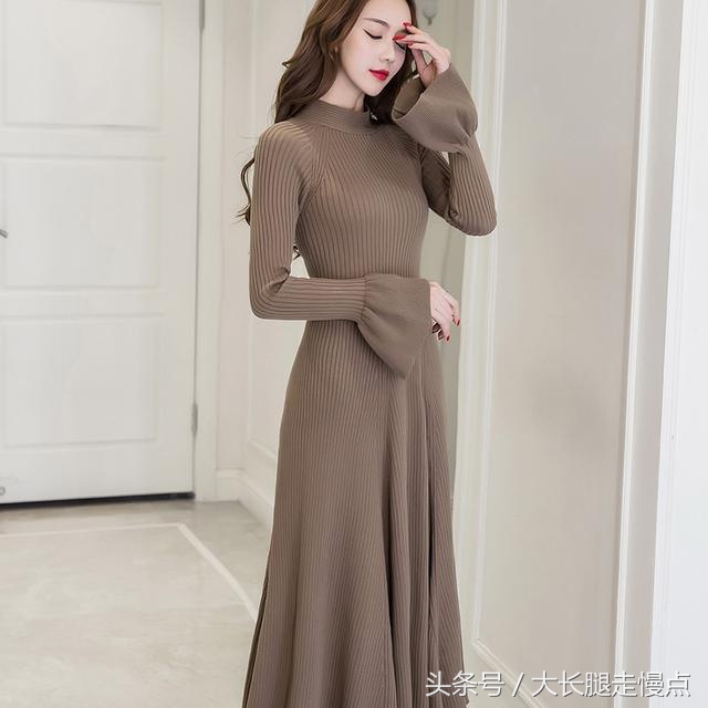 2022春季连衣裙收腰显瘦黑白配,适合秋冬穿的显瘦连衣裙新款