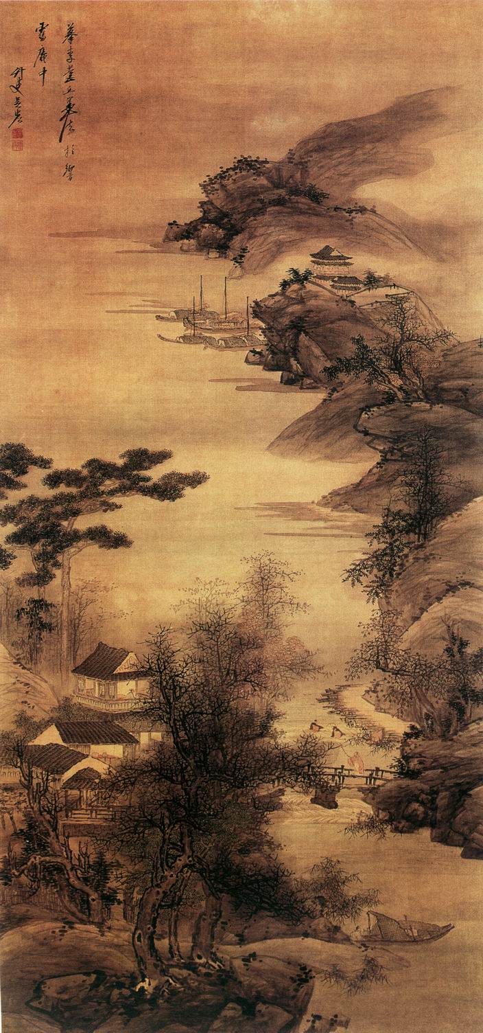 清代山水画图片大全曝光,清代山水画真迹图片