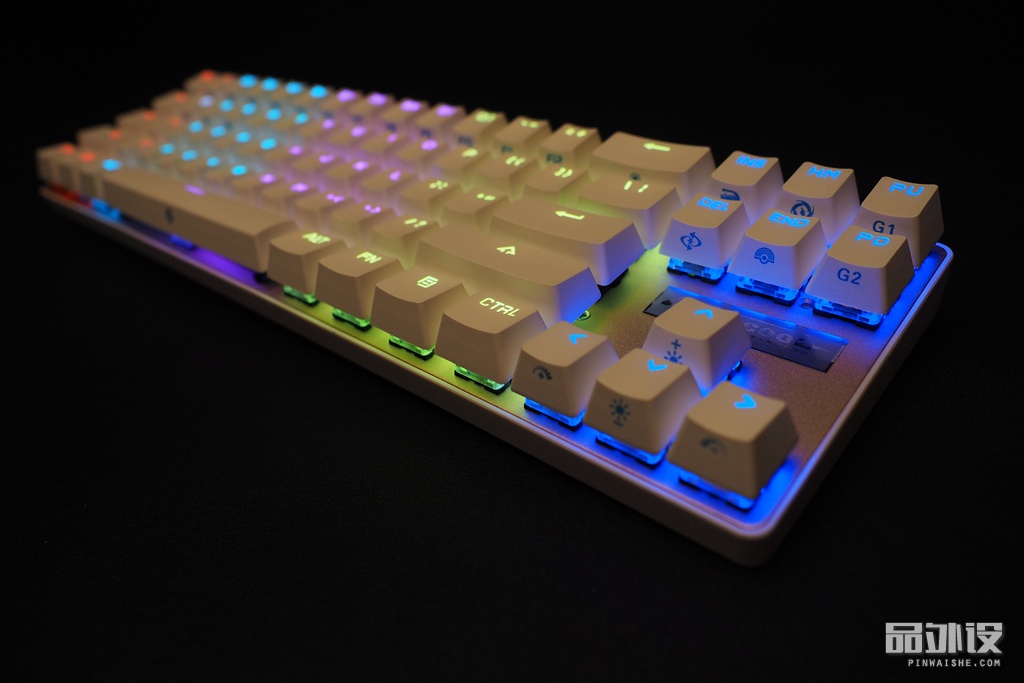 一代凯酷键盘拆解,凯酷87键盘测评