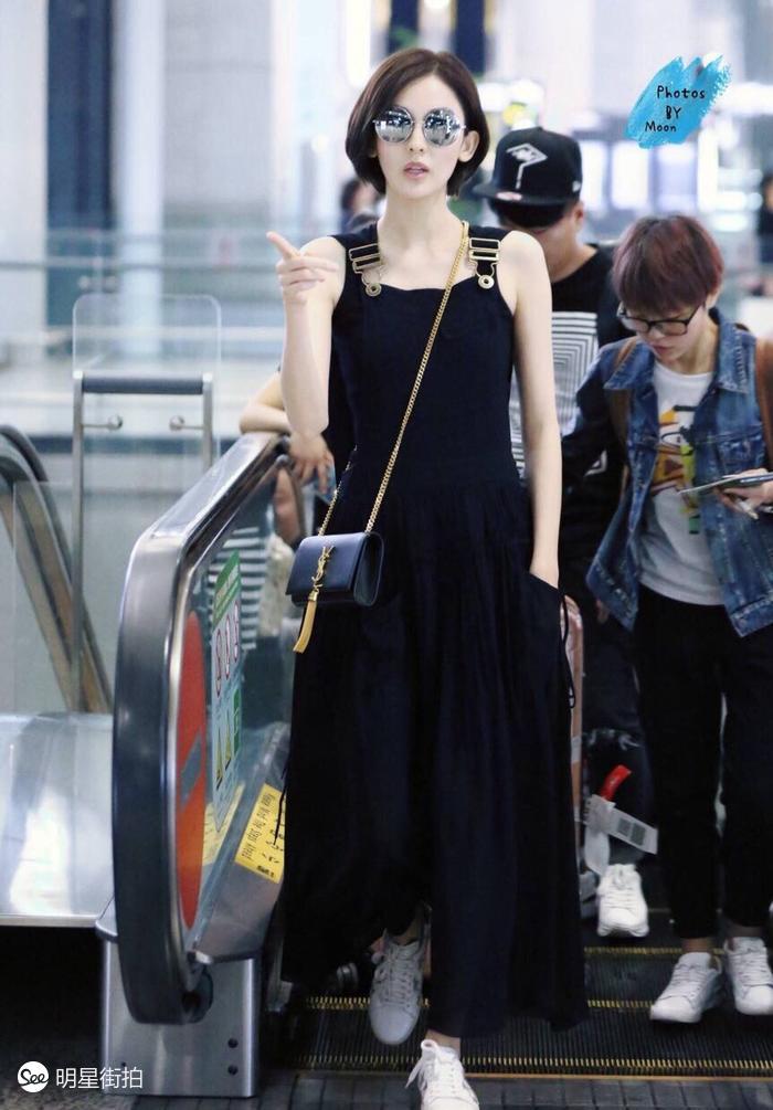 郑秀晶同款牛仔衬衫,郑秀晶蓝色衣服牛仔裤