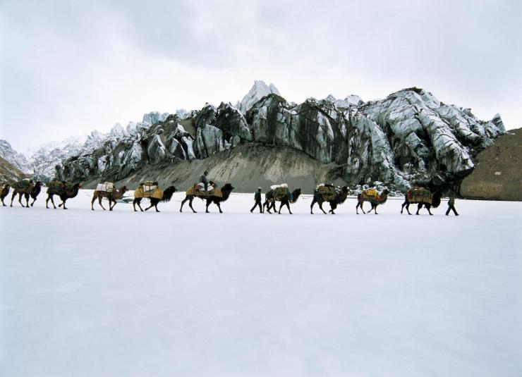 喀喇昆仑壮美风景,喀喇昆仑走廊自然风景视频