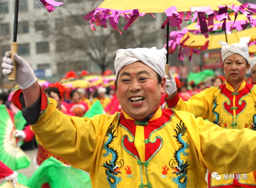 陕西榆林过大年活动,陕北榆林过大年老街秧歌安排