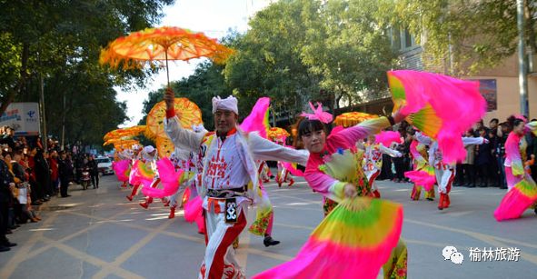 陕西榆林过大年活动,陕北榆林过大年老街秧歌安排