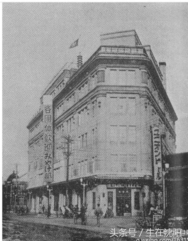 中山路七福屋百货-平面呈三角形抹去三个角日系第一家百货商店