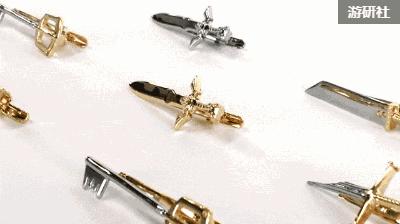 白领精英们，以后打领带可以选个游戏主题的领带夹了