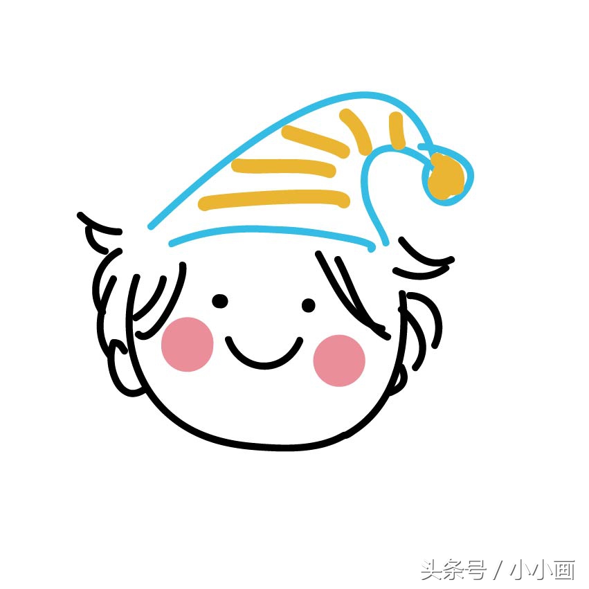 推荐各种帽子画法教程,儿童太阳帽子简单画法