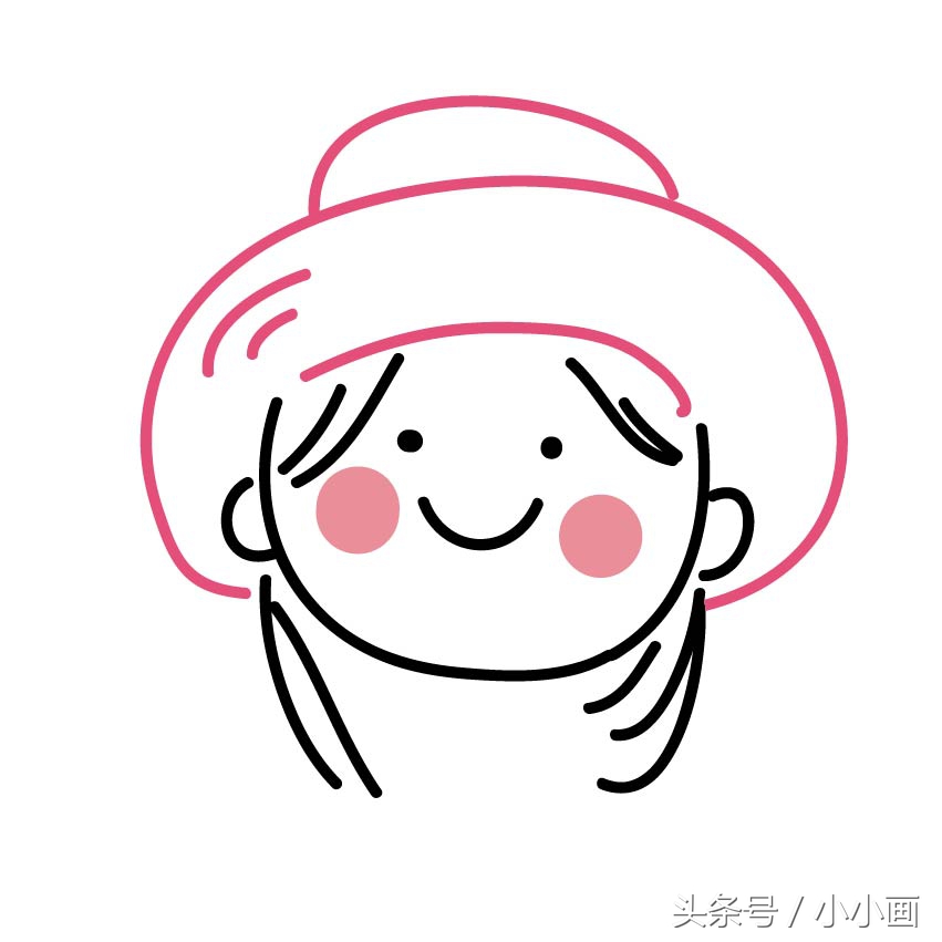 推荐各种帽子画法教程,儿童太阳帽子简单画法