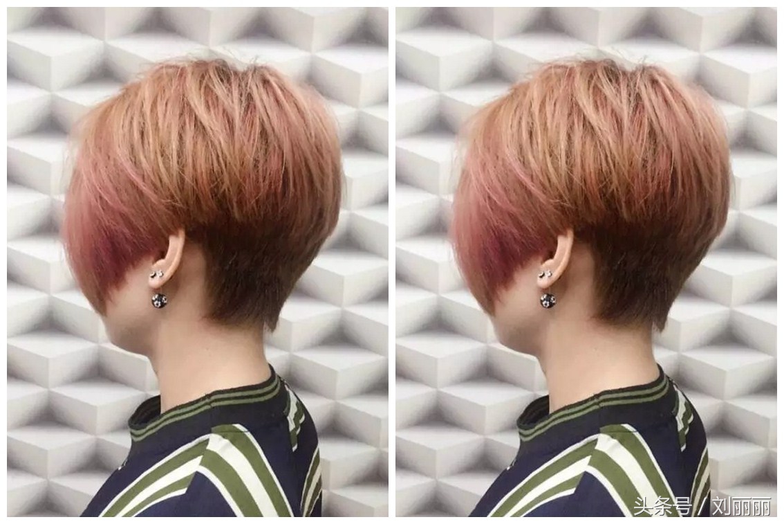 沙宣短发立体内扣发型图片,剪沙宣短发内扣教程