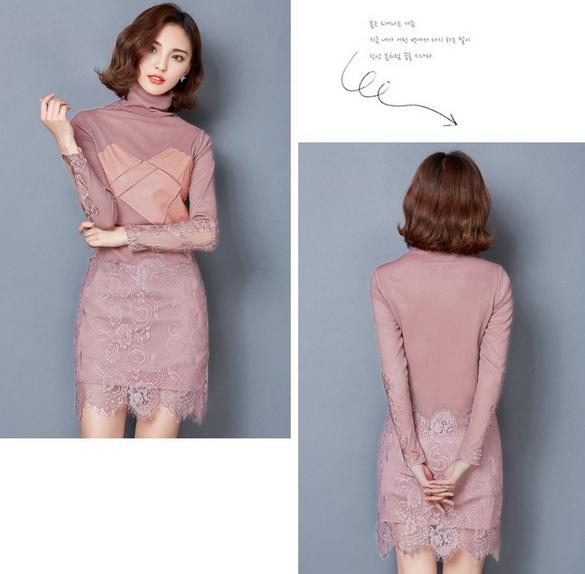 2015新款打底蕾丝长袖,今年最爆款加绒蕾丝打底