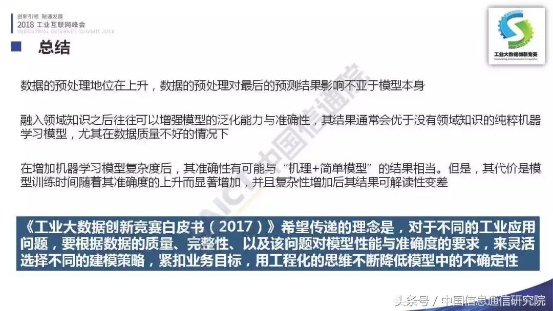PPT|李铮:首届工业大数据创新竞赛成果发布