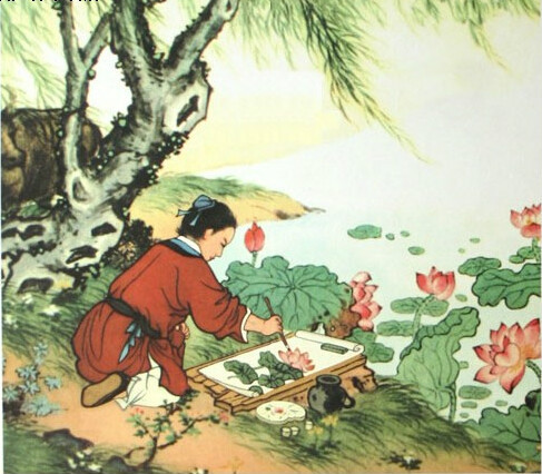 大画家王冕名片,画家王冕的代表作品