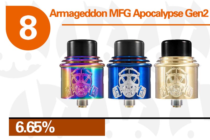 英国2017*子烟电**大奖的重头戏来了，RDA雾化器TOP10榜单出炉