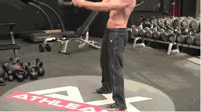 哑铃练全身新手哑铃训练计划,哑铃初学者训练动作大全