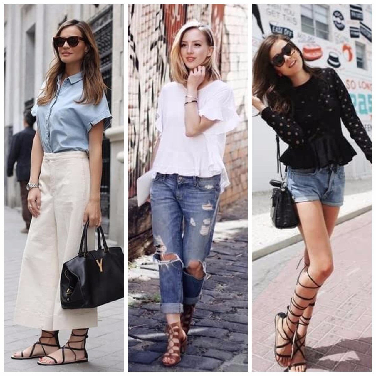 今年夏天流行的绑带鞋,今年流行绑带鞋