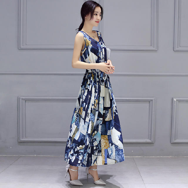 夏日必备亚麻裙,慵懒风亚麻裙