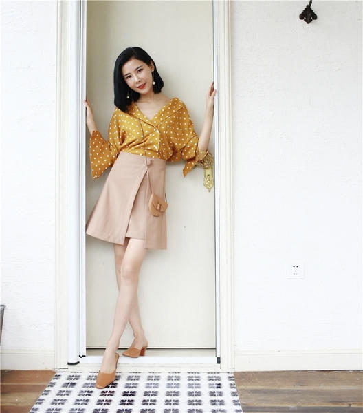 百搭一片式半身裙,百搭显瘦A字半身裙