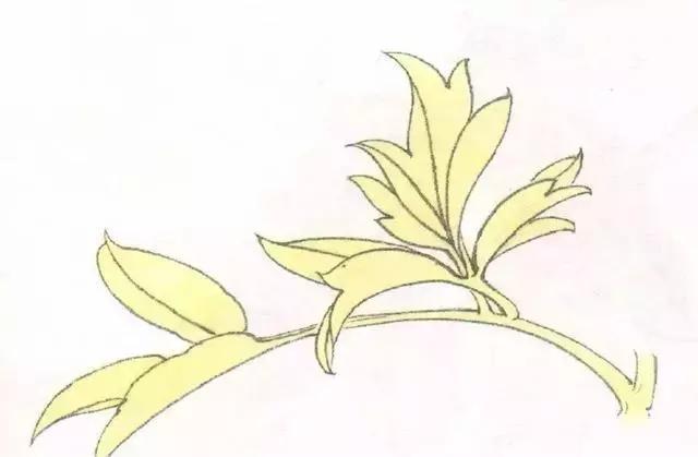 工笔画粉红花染色步骤,10分钟学会工笔画花朵染色