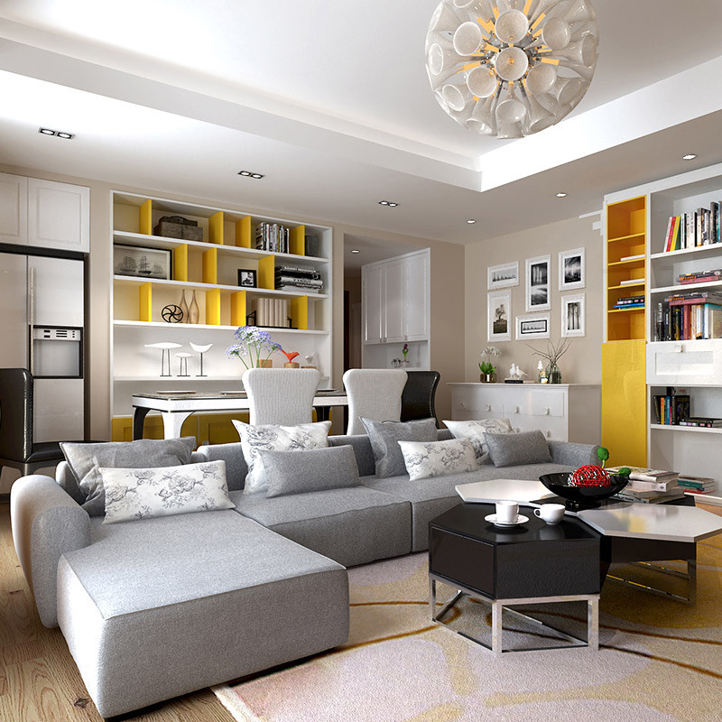 客厅储物柜摆放设计,适合客厅摆放的储物柜