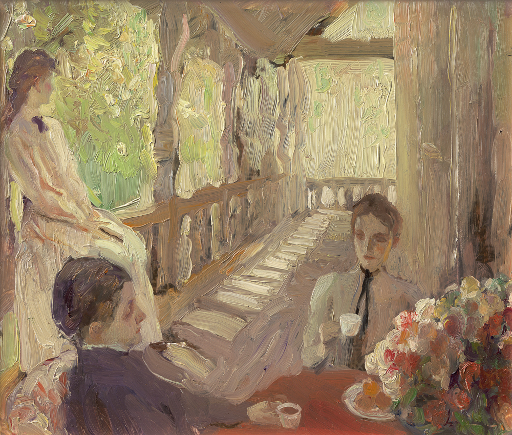 何多苓——连环画《带阁楼的房子》