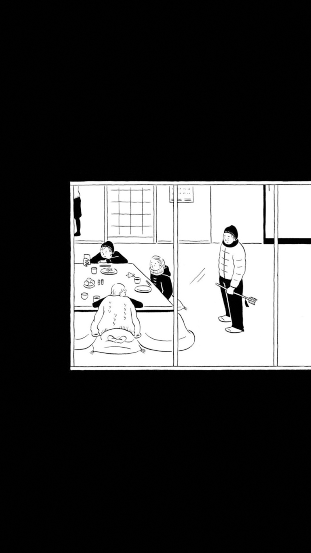 精选手机壁纸,纯粹的幸福意境黑白灰手机壁纸