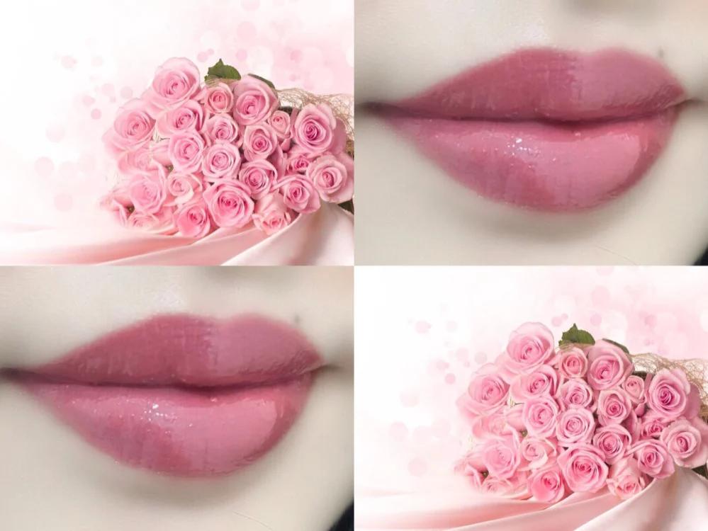 猪猪女孩口红试色,粗糙猪猪女孩口红试色