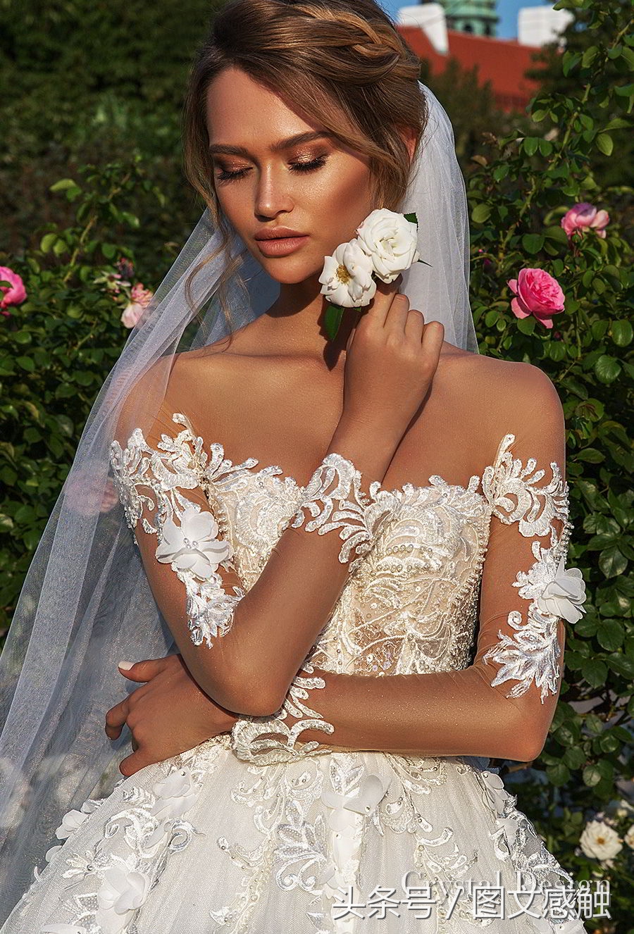 白银婚纱礼服设计,玫瑰婚纱礼服设计
