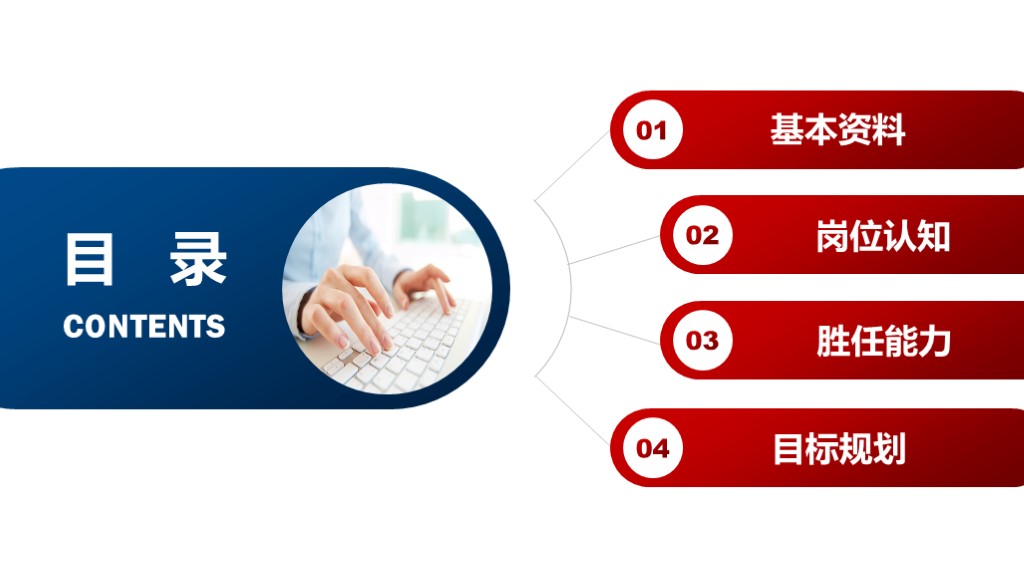 竞聘ppt简约,岗位竞聘个人简历主题ppt设计