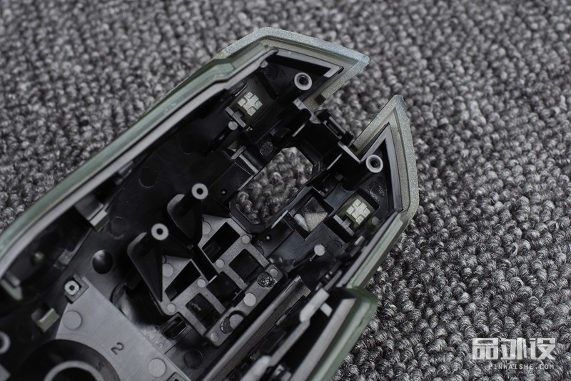 达尔优牧马人em915鼠标拆解,达尔优em915黑色裂纹版游戏鼠标