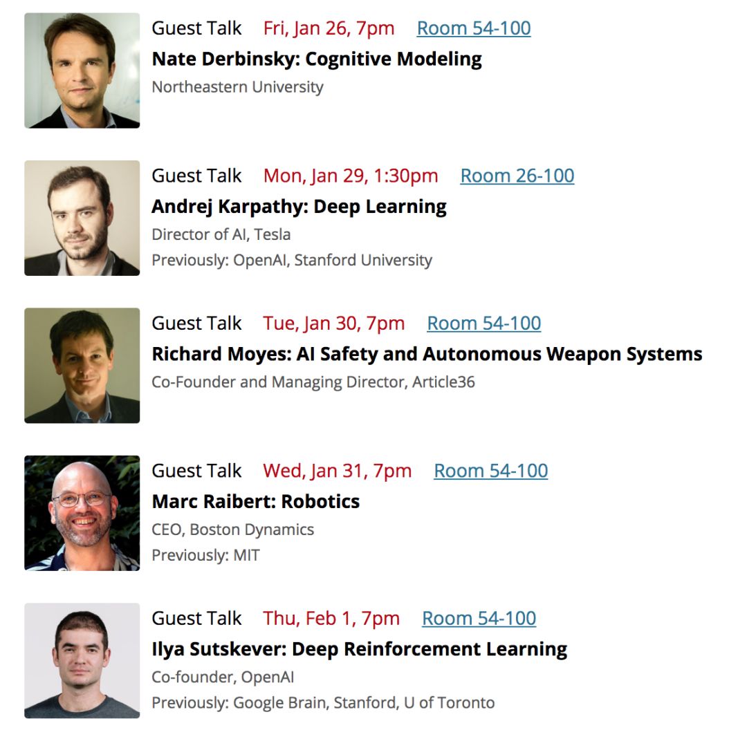 学界|MIT新福利！通用人工智能系列讲座公开视频+课件