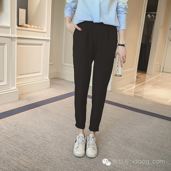 九分裤休闲显瘦束脚,显瘦修饰腿型的九分裤