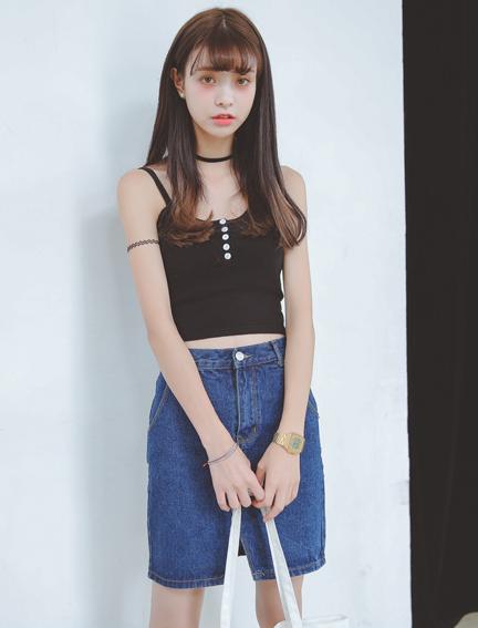 宽松版t恤搭短裙女慵懒风,小清新甜美可爱t恤