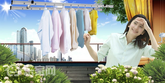 晾衣架晒衣服简直方便多了,晾衣架晾衣服时候怎么隐藏