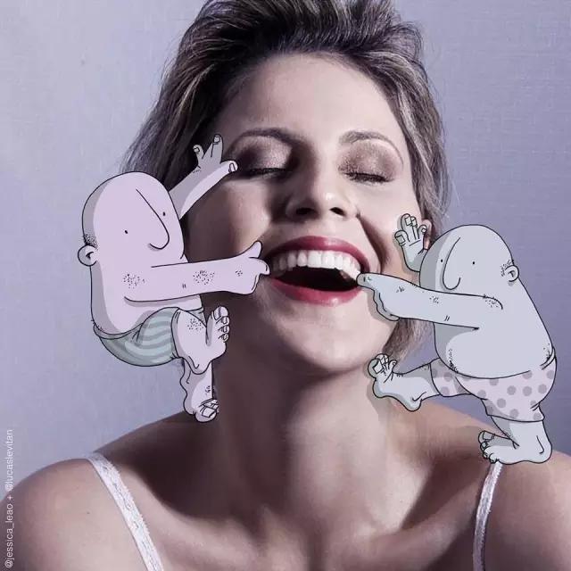 一组脑洞大开的小漫画,脑中构思了一部有意思的创意漫画