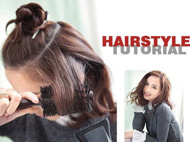 2020流行中短卷发烫发教程,短卷发最简单的扎法