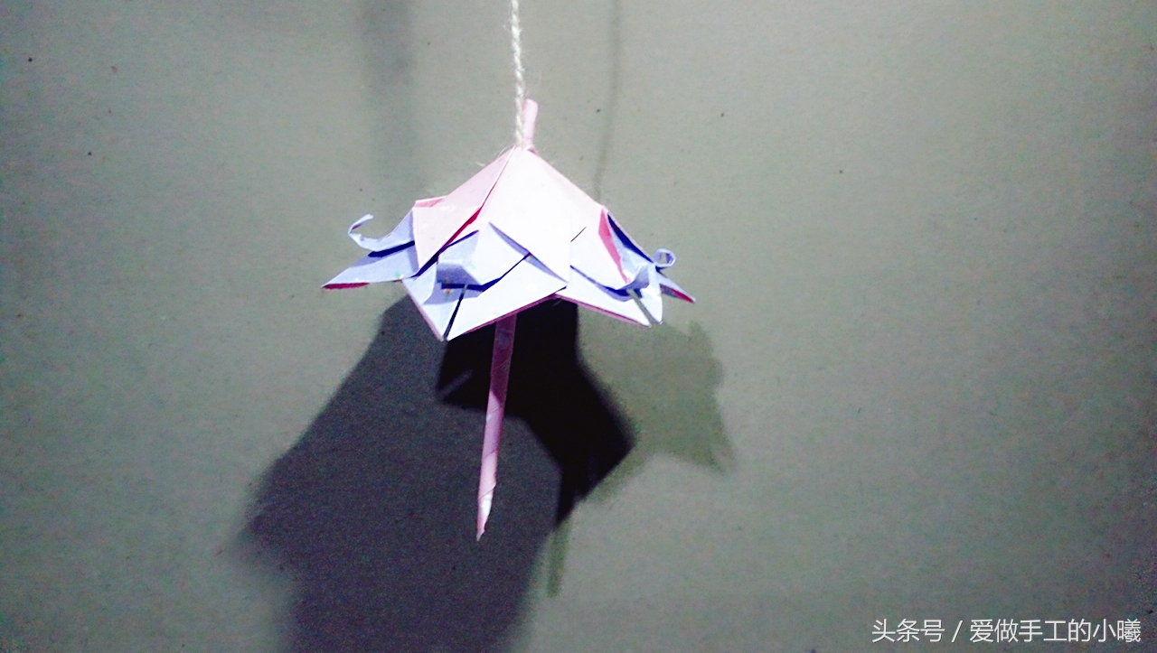 折纸古风伞简单又易学,最简单的折纸小花伞幼儿园