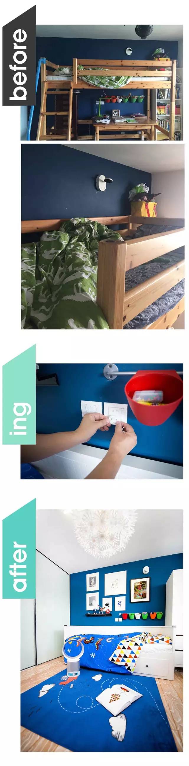 儿童空间收纳整理,怎样做儿童房间又便宜又增加收纳