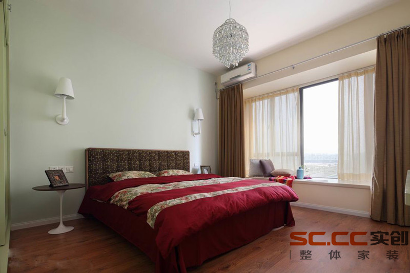 长江紫都二期142平的设计,实创装饰装修效果图